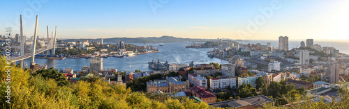 Panorama of Vladivostok city