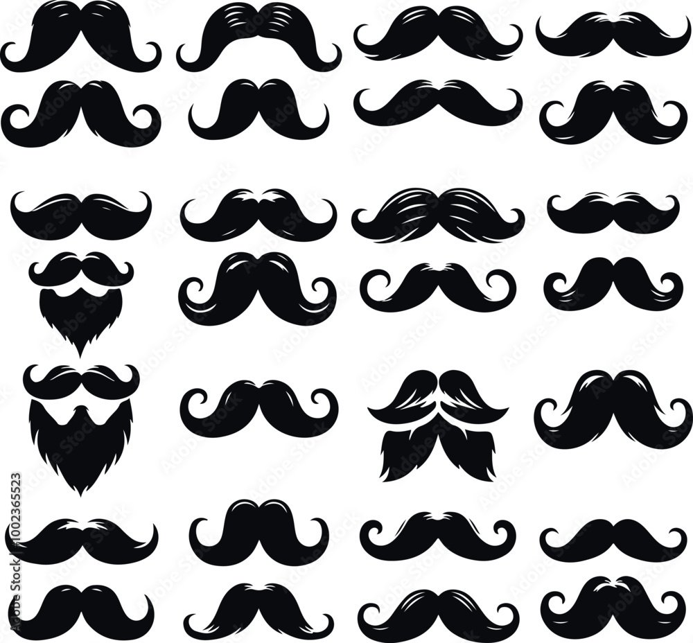 Monochrome Cosmonaut Bearded Men Icon Concept Vector Illustration Design On Isolated White Background