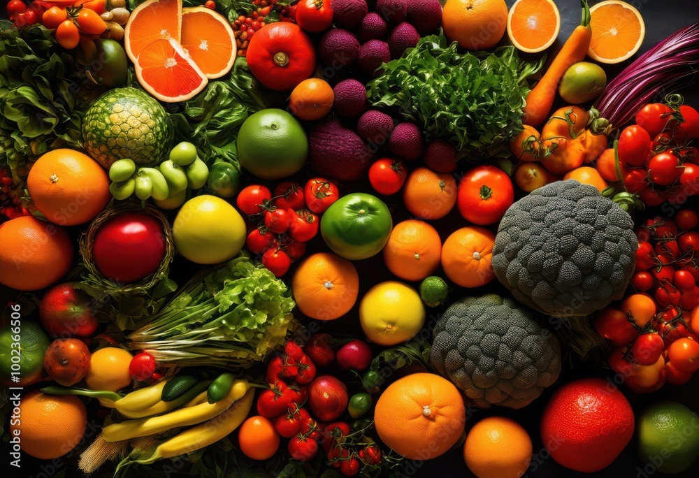 vibrant textures fresh produce spread out colorful abstract display rich patterns visual diversity, fruit, vegetable, canvas, surface, design, vivid vibrant textures fresh produce spread out colorful abstract display rich patterns visual diversity, fruit, vegetable, canvas, surface, design, vivid