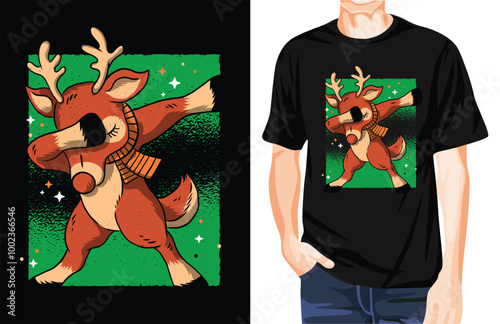Deer dab t-shirt design unique idea