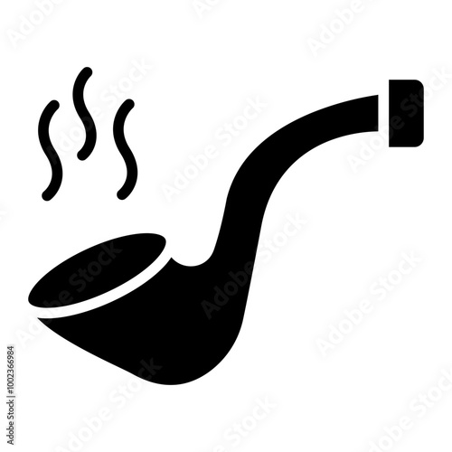 Smoking Pipe Icon Style