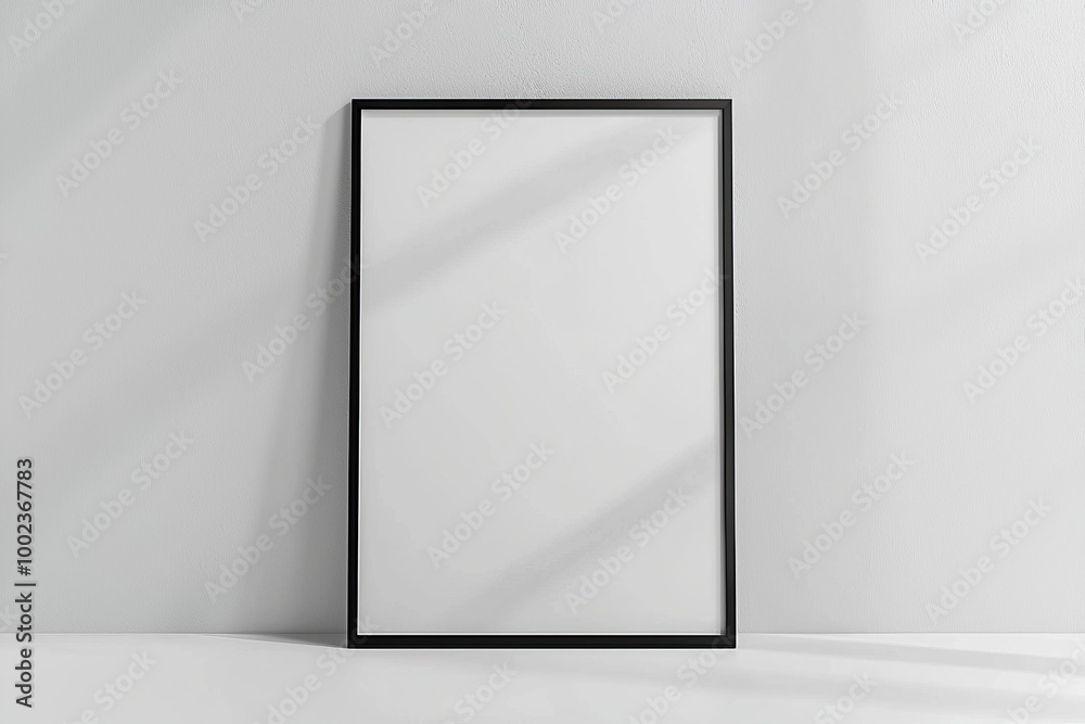 A3 Poster Mockup on White Background created with Generative AI A3 Poster Mockup on White Background created with Generative AI
