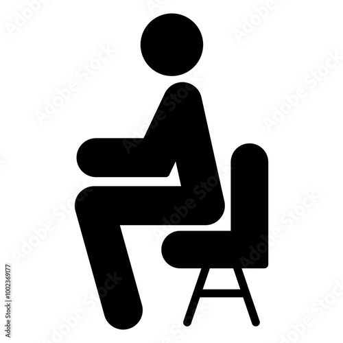 Sit Up Icon Style