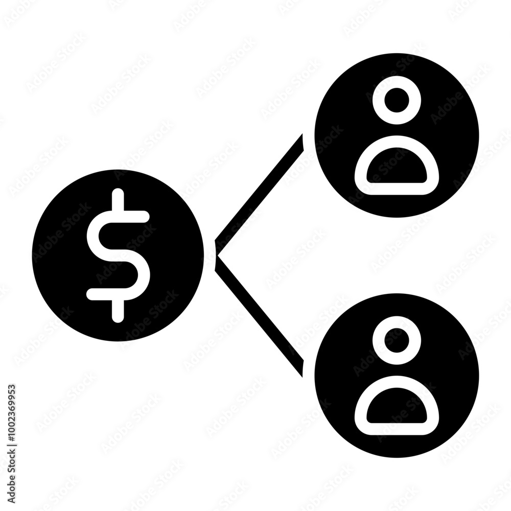 Obraz premium Sharing Platform Icon Style