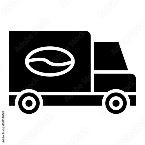 Coffee Truck Icon Style