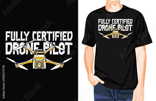 Drone t-shirt design unique idea