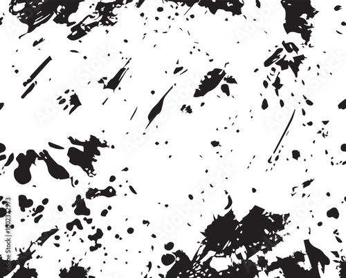 White rice in black on transparent background. Organic texture. Silhouette of rice flakes, spread on the flat surface or table