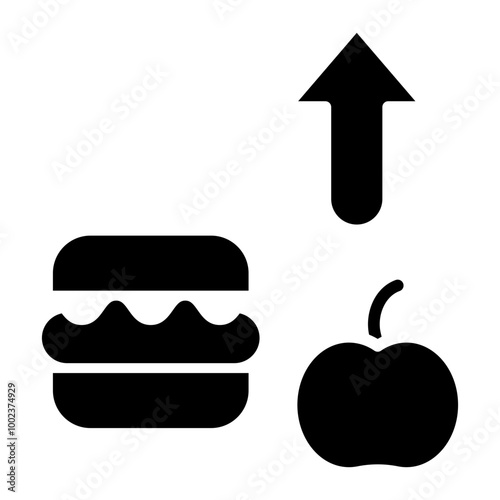 Calorie Intake Icon Style