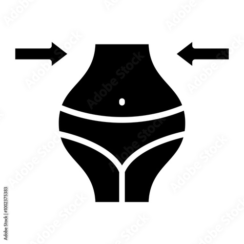 Lose Weight Icon Style