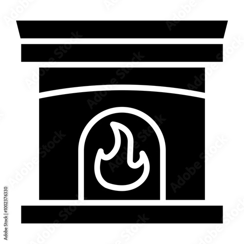 Fireplace Icon Style