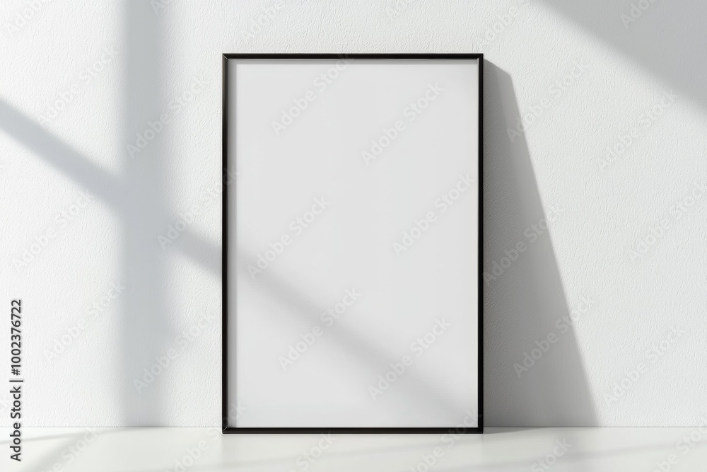 A3 Poster Mockup on White Background created with Generative AI A3 Poster Mockup on White Background created with Generative AI