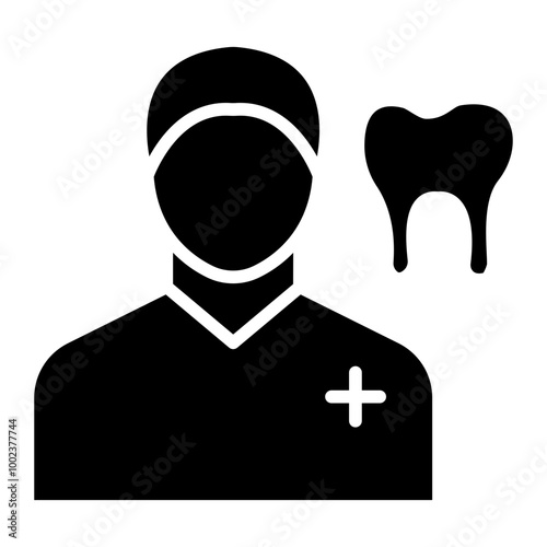 Dentist Male Icon Style