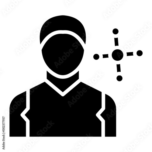 Network Specialist Male Icon Style