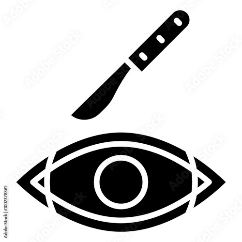Eye Surgery Icon Style