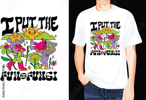 Fungi t-shirt design unique idea