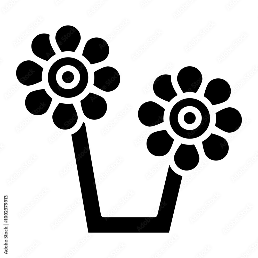 Obraz premium Flowers Icon Style