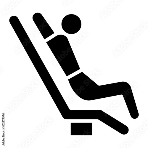 Leaned Back Icon Style