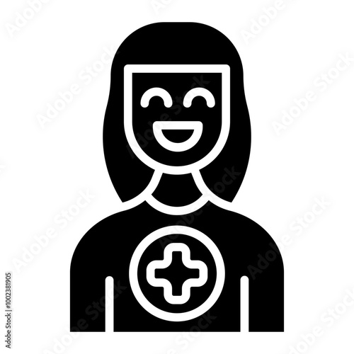 Female Patient Icon Style