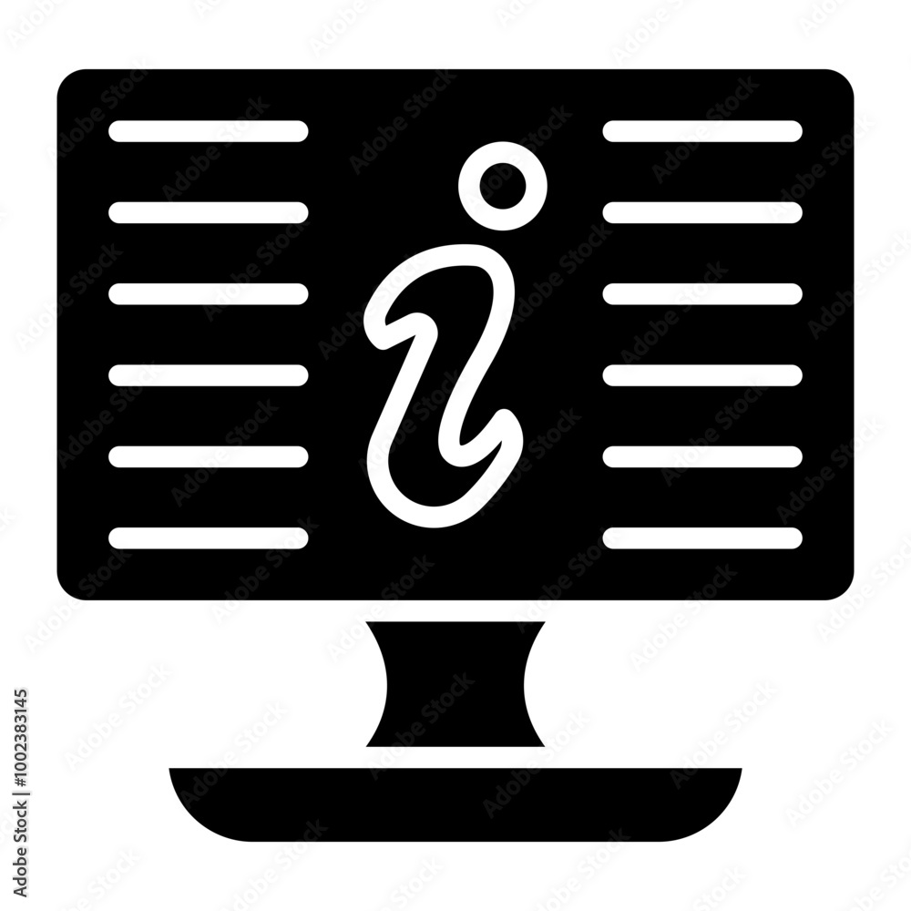 Digital Information Icon Style Digital Information Icon Style