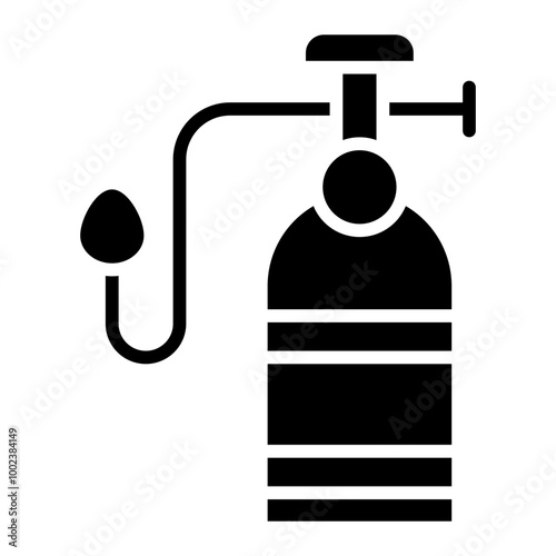 Oxygen Tank Icon Style