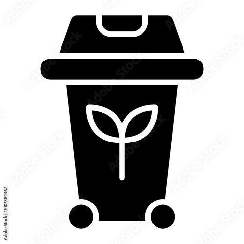 Compost Bin Icon Style