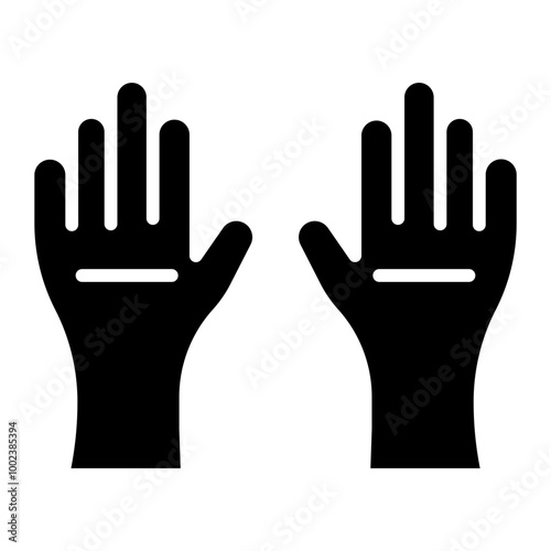 Protective Gloves Icon Style