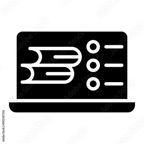School Laptop Icon Style