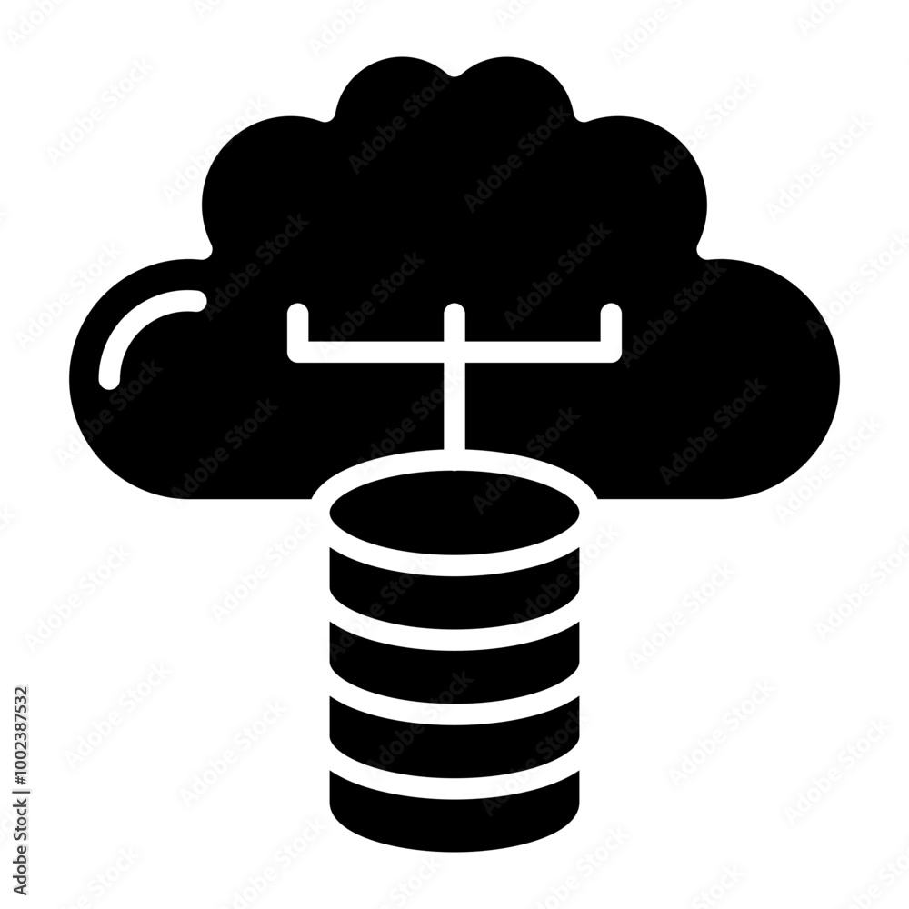Cloud Storage Icon Style Cloud Storage Icon Style