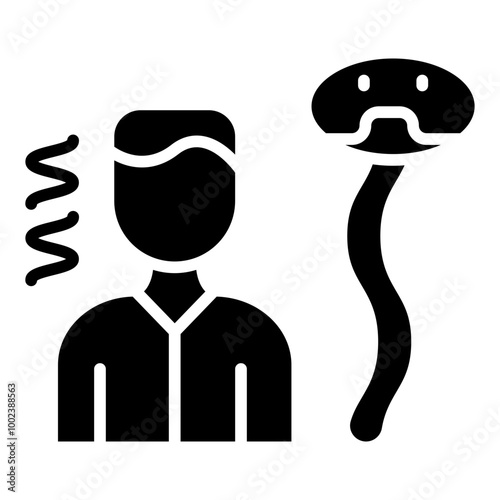 Fear Of Snakes Icon Style
