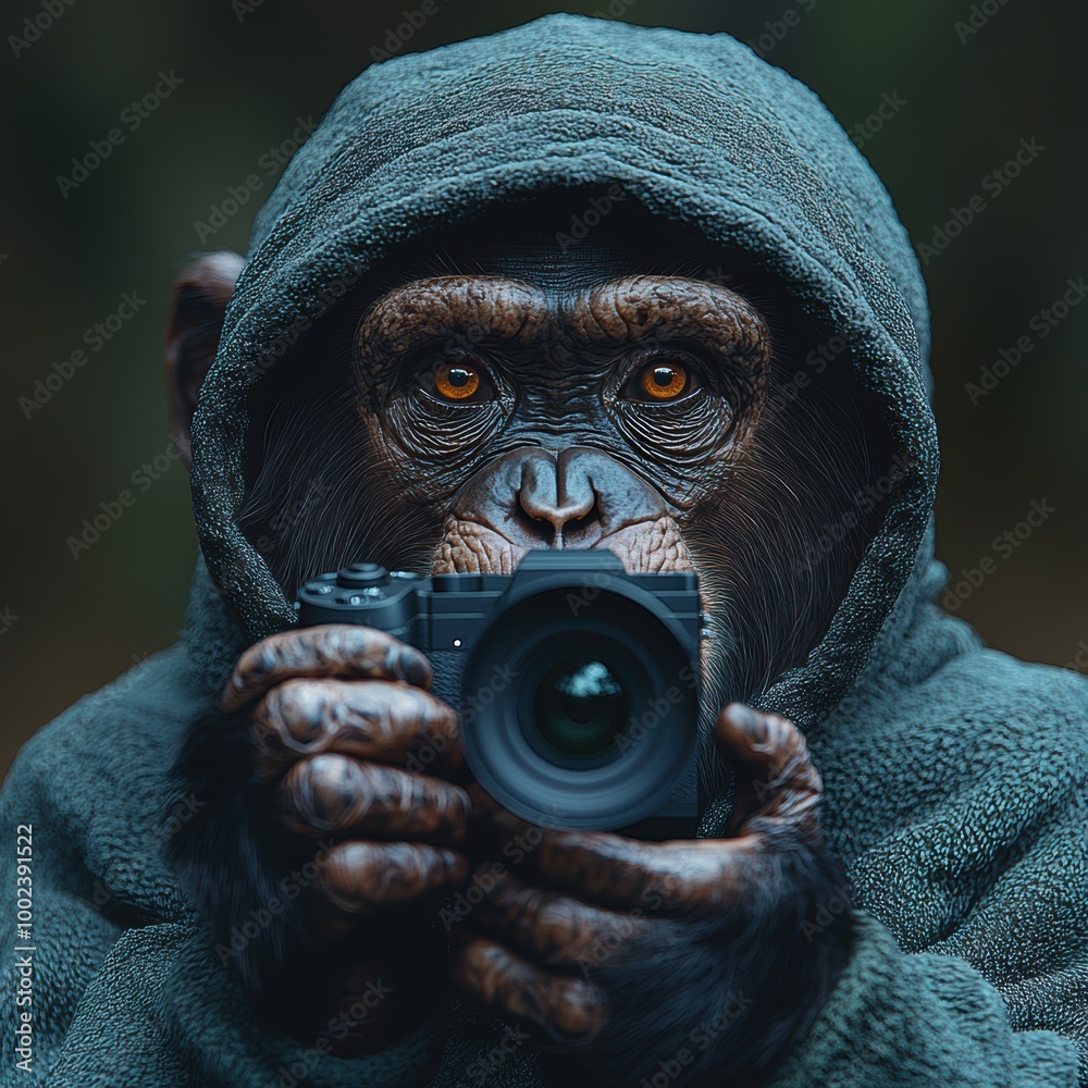 Chimp Photographer. Chimp Photographer.
