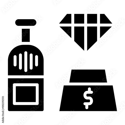 Luxury Items Icon Style