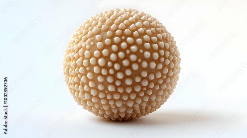 Beige Spiky Ball Object - 3d Render Beige Spiky Ball Object - 3d Render
