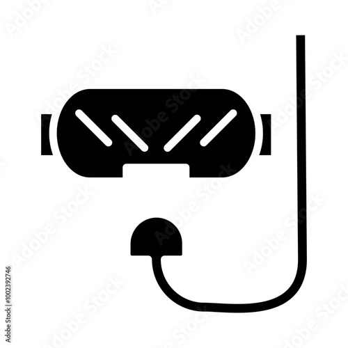 Diving Mask Icon Style