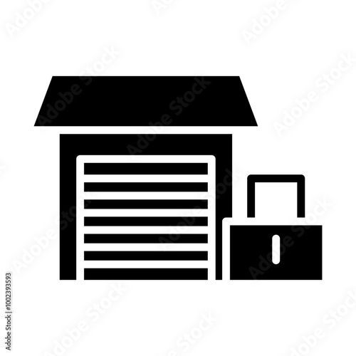 Warehouse Closed Icon Style