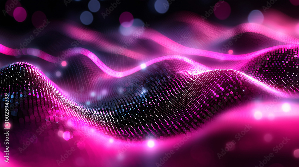 Abstract digital design of a glowing planet with network connections symbolizing global communication and future technology