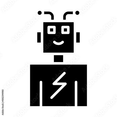 Robot Battery Icon Style