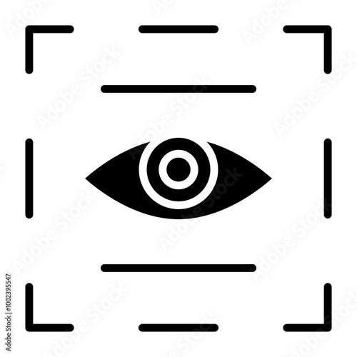 Eye Scanner Icon Style