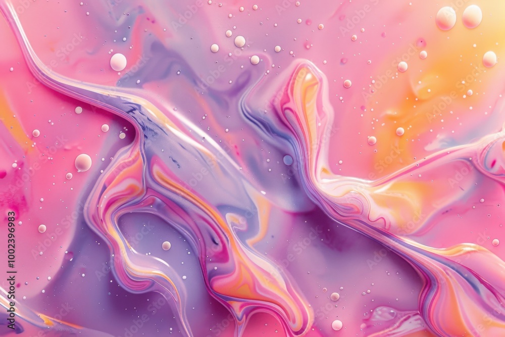 Abstract fluid art with pastel waves, shimmering effects, and soft flowing textures for a vibrant and dreamy design Abstract fluid art with pastel waves, shimmering effects, and soft flowing textures for a vibrant and dreamy design
