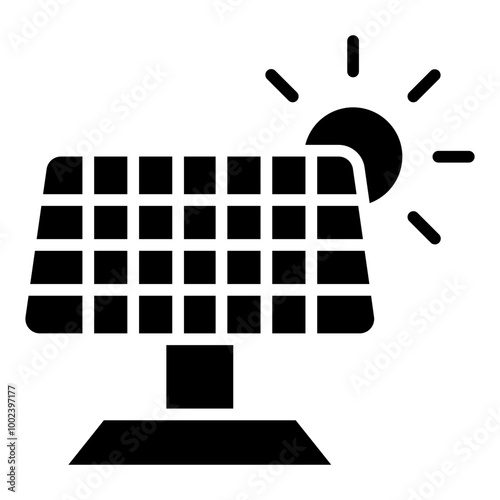 Solar panel Icon Style