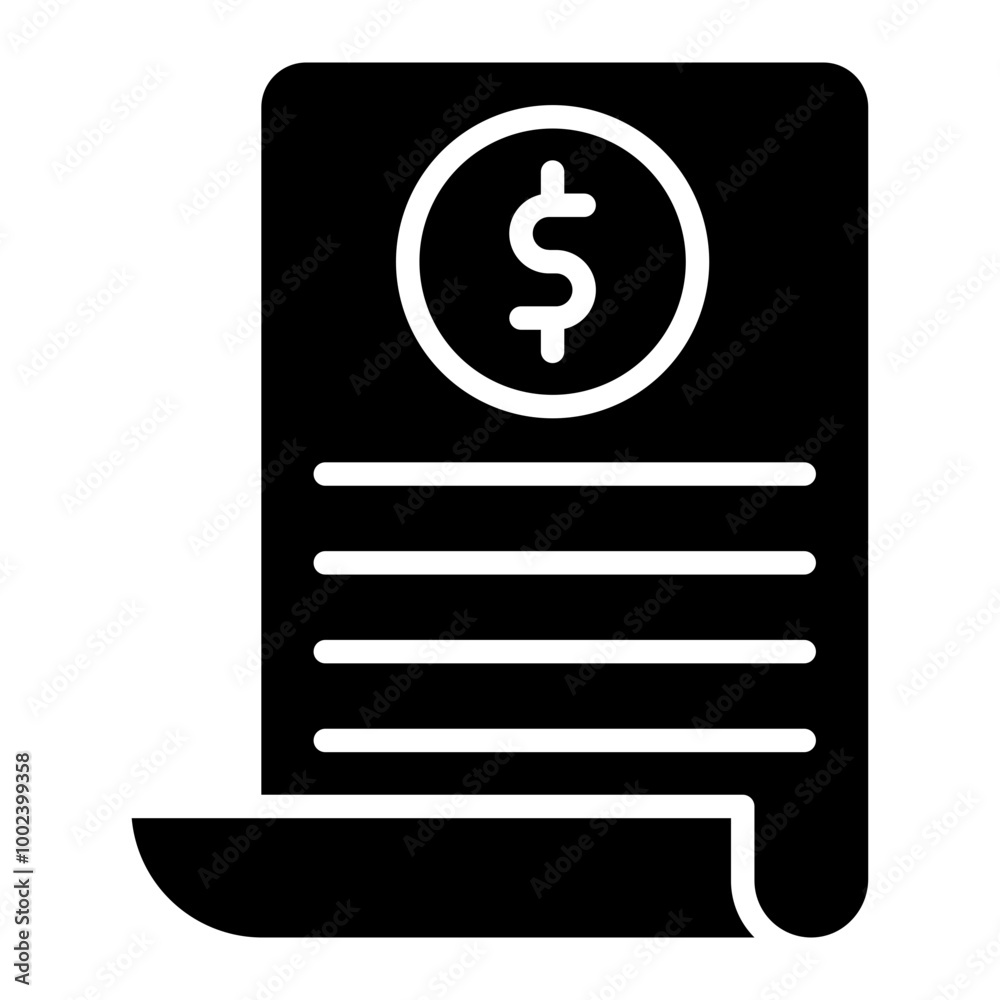 Receipt Icon Style Receipt Icon Style