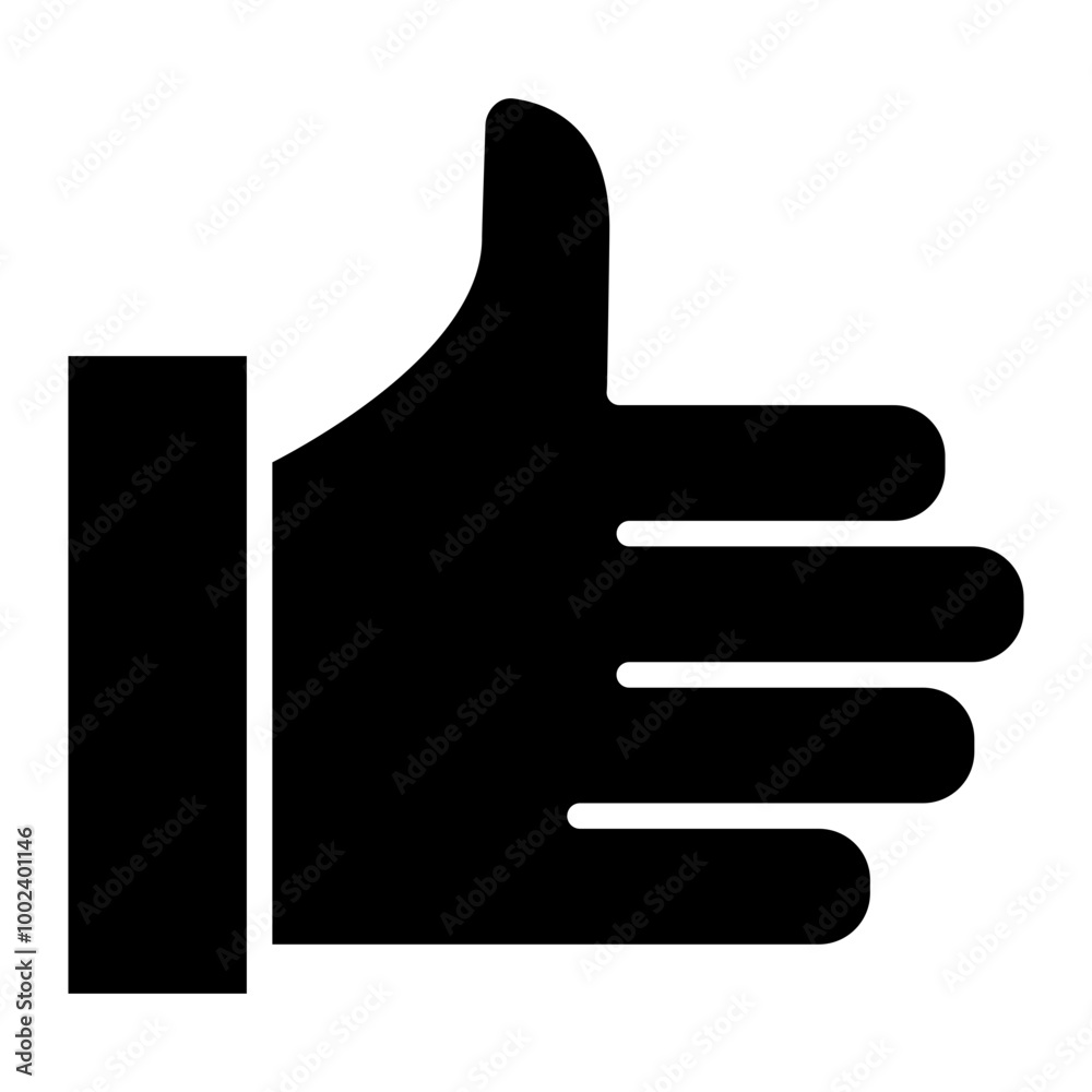 Hand Thumbs Up Icon Style Hand Thumbs Up Icon Style