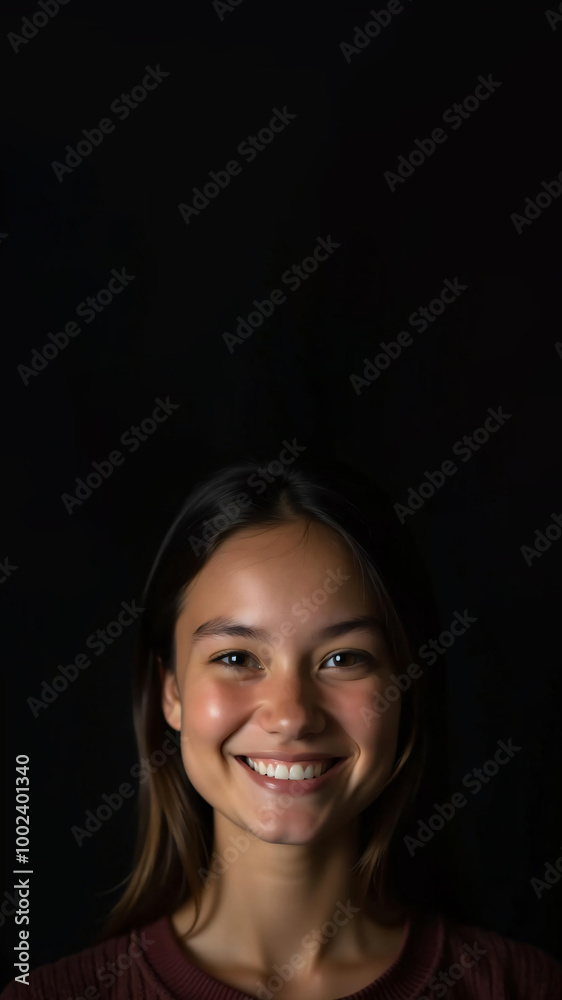portrait of a smiling woman portrait of a smiling woman