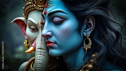 Lord shiva and gnesha hd image