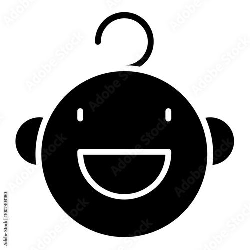 Smiling Baby Icon Style