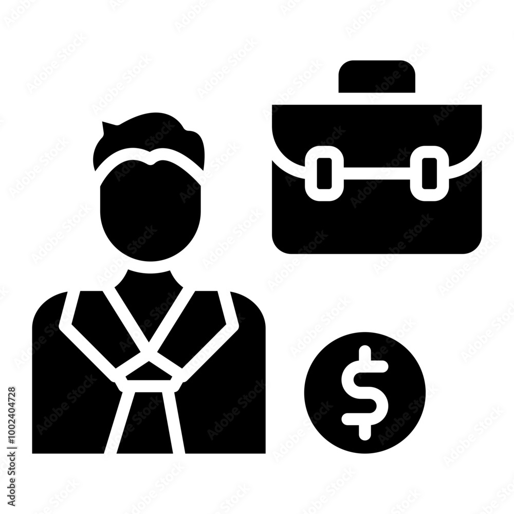 Business Man icon style Business Man icon style