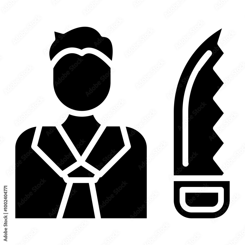 Obraz premium Carpenter icon style