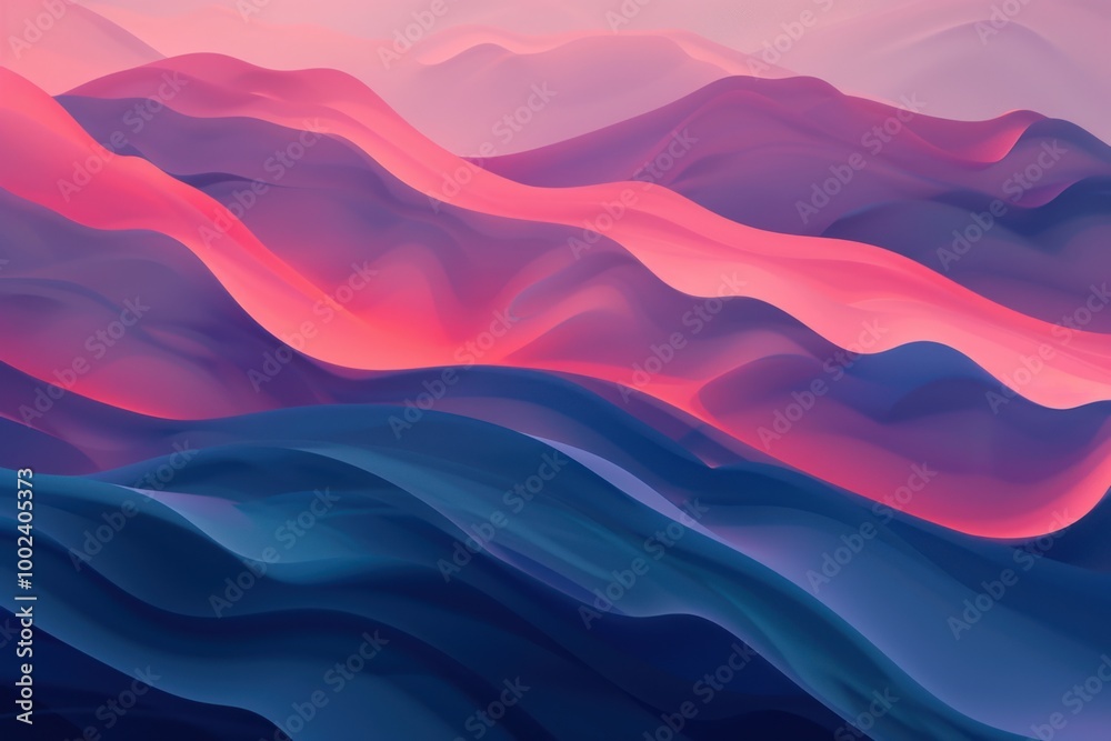 Abstract vibrant fluid design with colorful gradient waves and smooth flowing textures for a dynamic artistic look Abstract vibrant fluid design with colorful gradient waves and smooth flowing textures for a dynamic artistic look