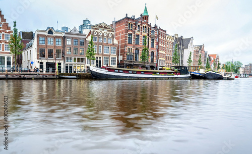 long exposure in Amstel, Amsterdam, Netherlands photo