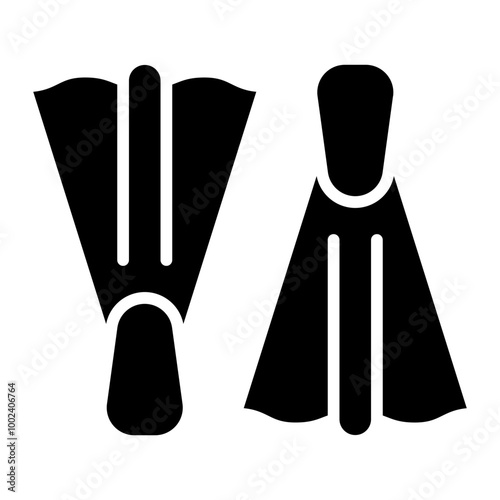 Diving Flippers icon style