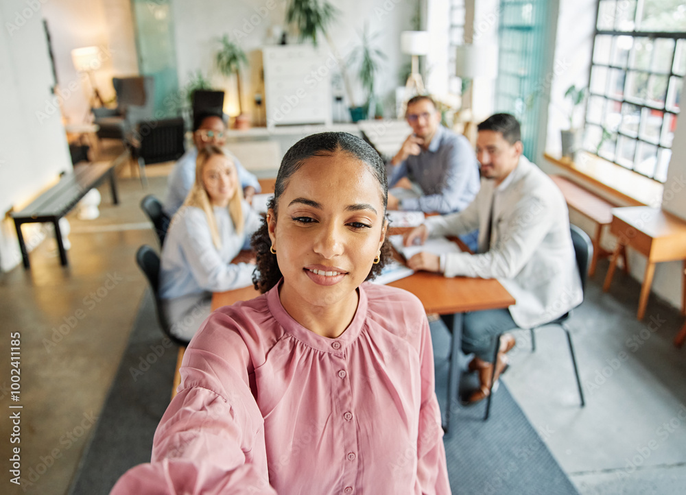 Fototapeta premium young business people meeting office teamwork group whiteboard presentation seminar latina woman businessman businesswoman startup project idea student education training